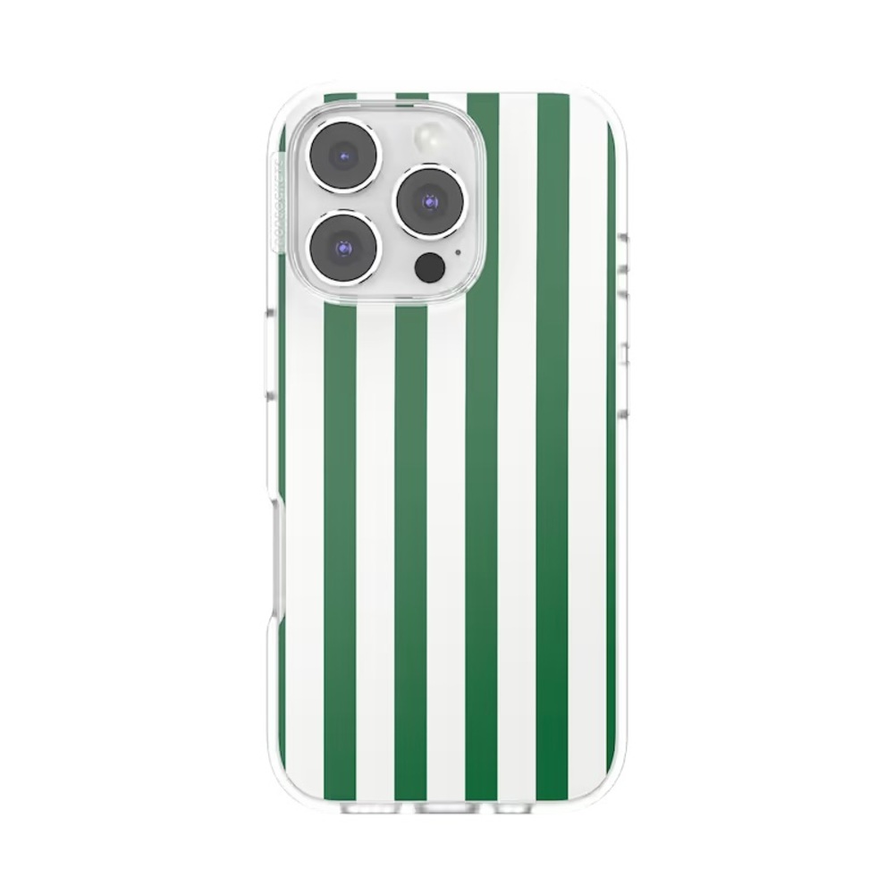 PopSockets Club Stripe Green iPhone 16 Pro Max MagSafe Case